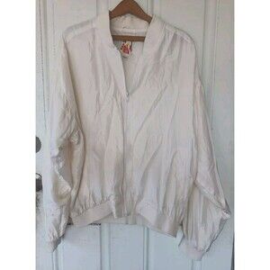 Women's Cream Bomber Jacket